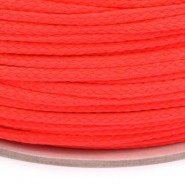 Fashion cord Ø 4mm Poppy Red neon